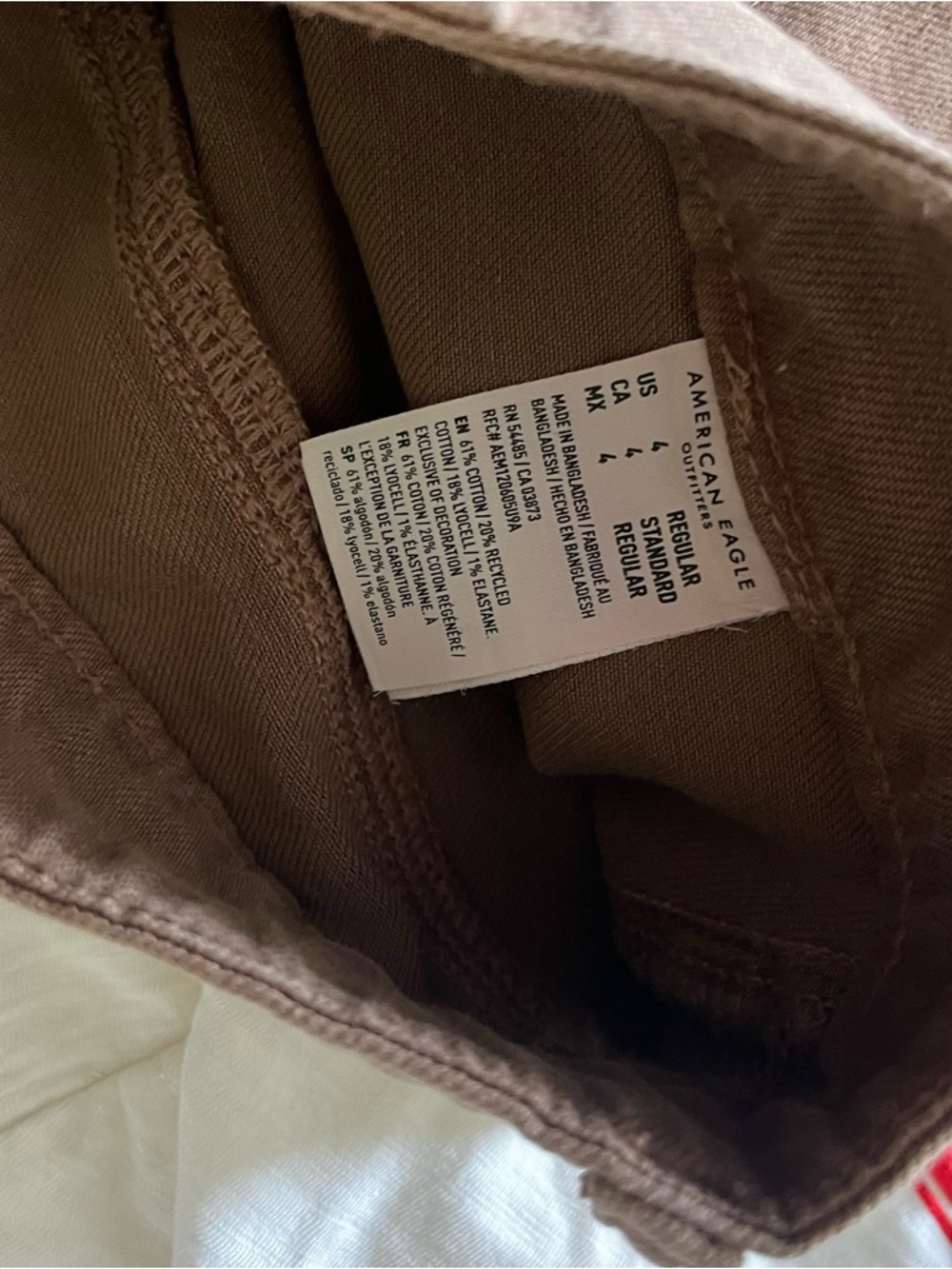American Eagle Baggy Wide Leg Brown Pants - NWT - Picture 5 of 5